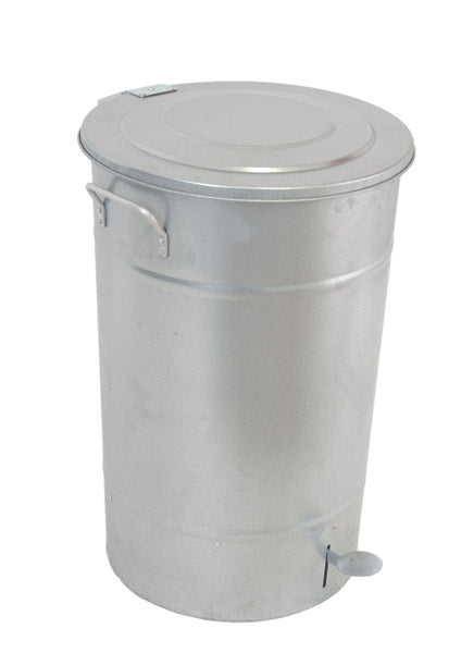 Affaldsbeholder Greger Galv. 70L med låg og pedal