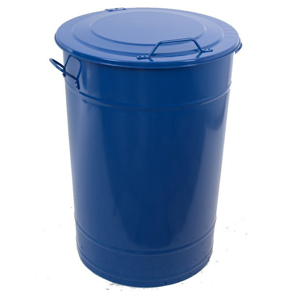 Affaldsbeholder Greger Blå 115L med låg – image 1