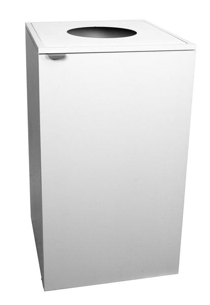 Kildesorteringsskab Diana Hvid pladetop rundt hul – image 1