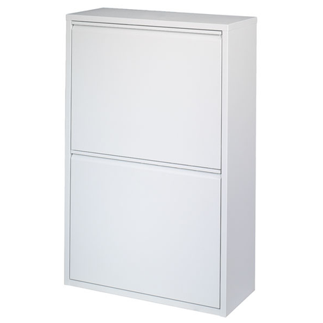 Kildesorteringsskab metalplade 4x15 L Hvid – image 4