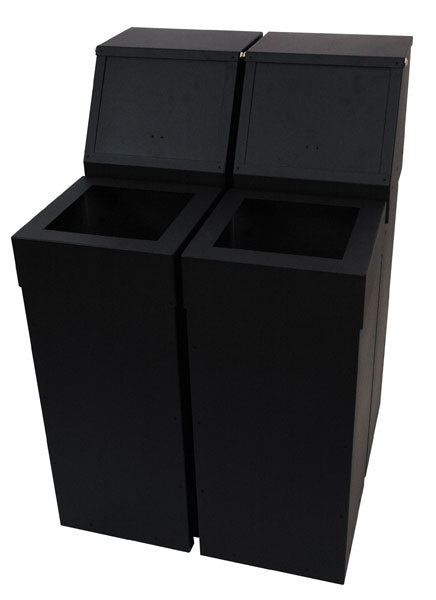 Affaldsbeholder Ivar 60L Sort firkantet hul – image 6