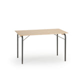 Klapbord Axel 427, 1200x700 mm, Birk laminat, Sort stel – image 1