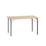 Klapbord Axel 427, 1400x800 mm, Birk laminat, Sort stel – image 2