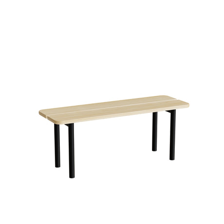 Siddebænk Pausa 550, 1100 mm, birkelaminat, sort stel