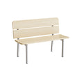 Tranås Skolmöbler Sofa Pausa 551, 1100 mm, birk laminat, alugråt stel – Bænke
