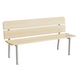 Tranås Skolmöbler Sofa Pausa 551, 1500 mm, birk laminat, alugråt stel – Bænke