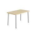 Tranås Skolmöbler Bord Add 590, 1200x700 mm højde 720 mm med birk laminat, alu stel – Caféborde