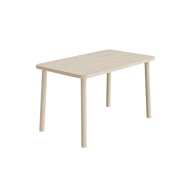 Tranås Skolmöbler Bord Add Wood 590 1200x700 mm Højde 720 mm med hvidpigmenteret eg laminat, massivt træben – Caféborde