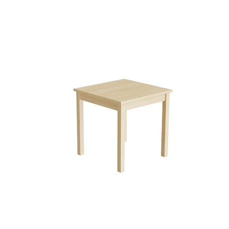 Bord Lovis 601, 600x600 mm Højde 600 mm med birk laminat, birk understel