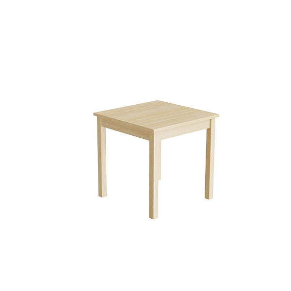 Tranås Skolmöbler Bord Lovis 601, 600x600 mm Højde 600 mm med birk laminat, birk understel – Kantineborde