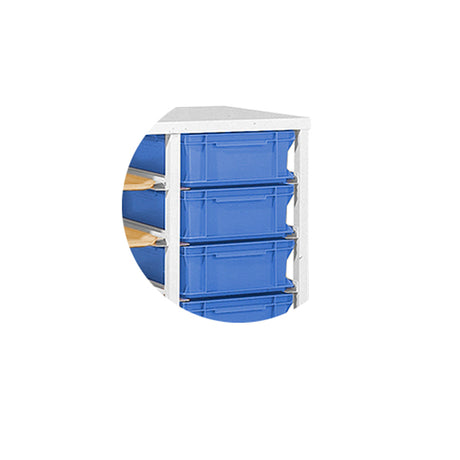 Plastkasse til bakke- og plastkassevogn 300x400x110 mm Blå