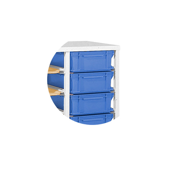 Plastkasse til bakke- og plastkassevogn 300x400x110 mm Blå – image 1