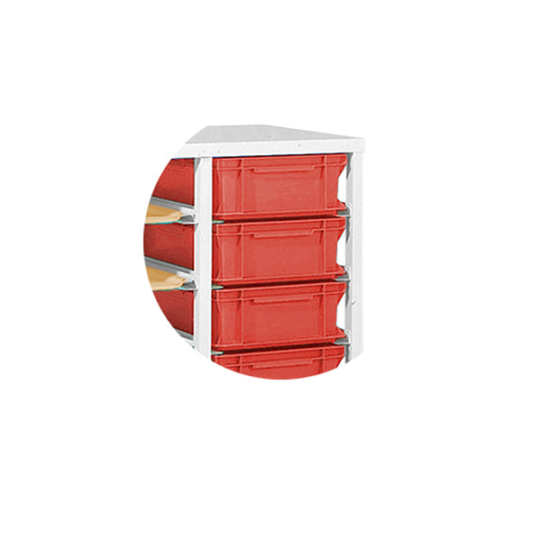 Plastkasse til bakke- og plastkassevogn 300x400x110 mm Rød – image 1