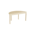 Tranås Skolmöbler Bord Lovis 609, 1200x600 mm Højde 600 mm med lyddæmpende birk laminat, birk understel – Kantineborde