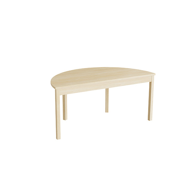 Tranås Skolmöbler Bord Lovis 609, 1200x600 mm Højde 550 mm med lyddæmpende birk laminat, birk understel – Kantineborde