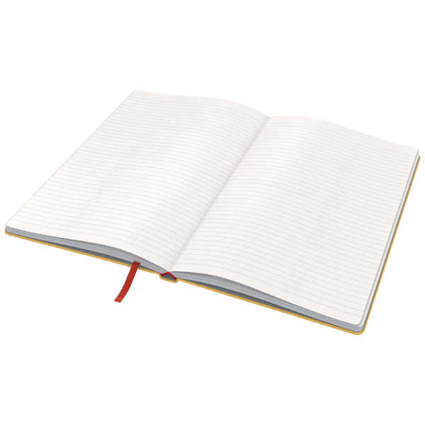 Notesbog Cosy HC M lin 80 ark 100g gul