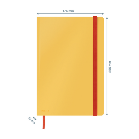 Notesbog Cosy HC L kva 80 ark 100g gul