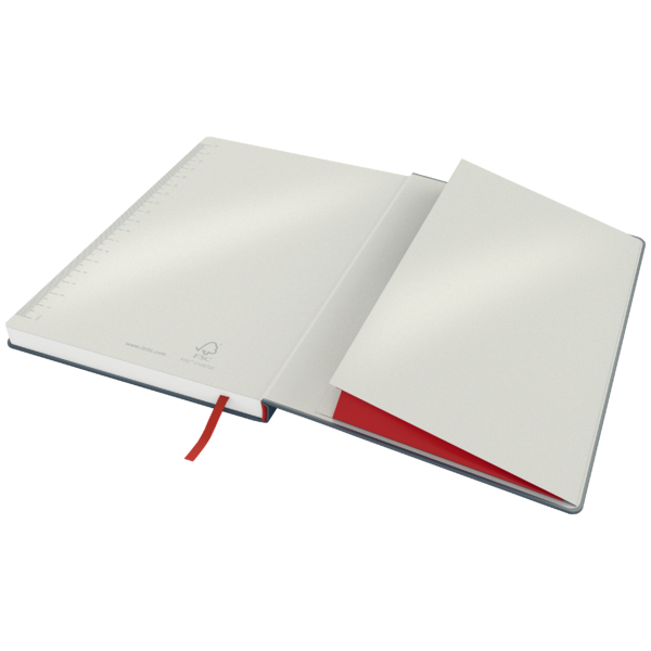 Notesbog Cosy HC L lin 80 ark 100g grå