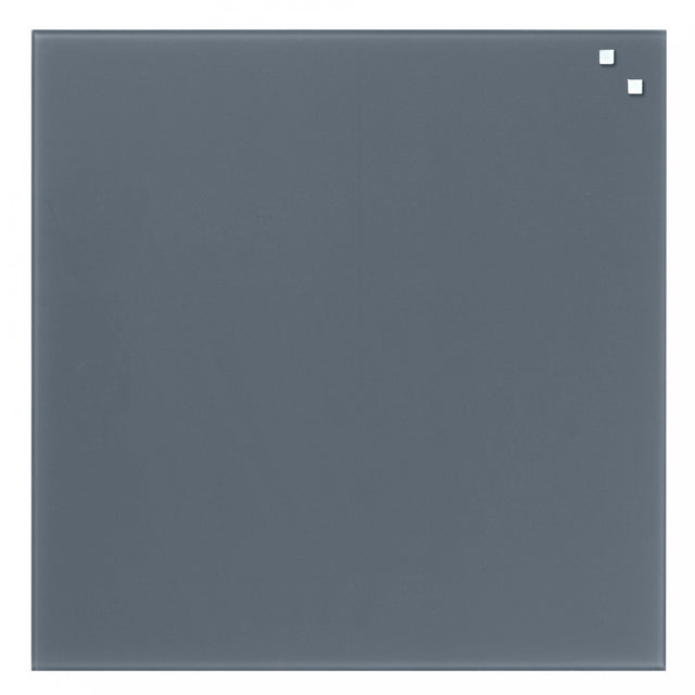Naga A/S 45  x 45 cm. Grå Magnetisk Glastavle – Glastavler (billede 1)