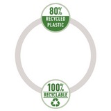 3-klap mappe recycle PP A4 blå