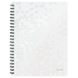 Notesblok WOW PP A4 m/hul lin.80ark hvid