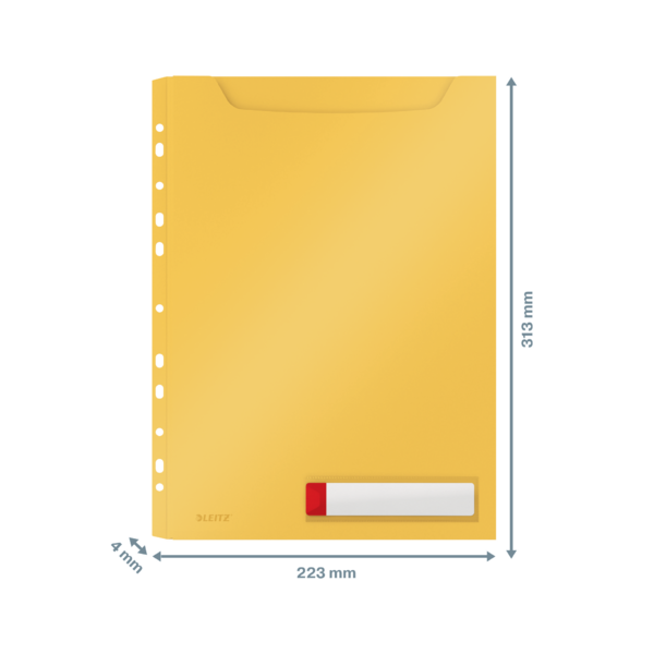 Kataloglomme Cosy PP A4 gul (3)