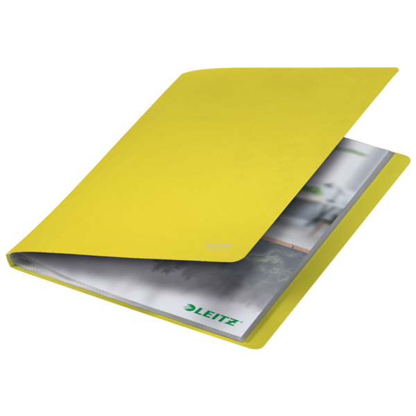 Displaybog recycle PP 40 lommer gul