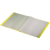 Displaybog recycle PP 40 lommer gul
