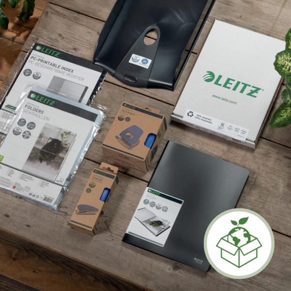 Displaybog recycle PP 40 lommer blå