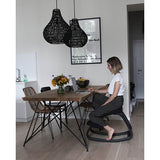 Knæstol Varier Variable sort, REV 194 sort