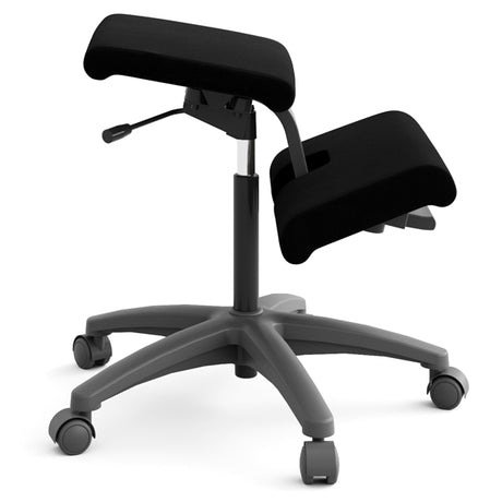 Knæstol Varier Wing Balance sort hjulkryds, sort – image 2