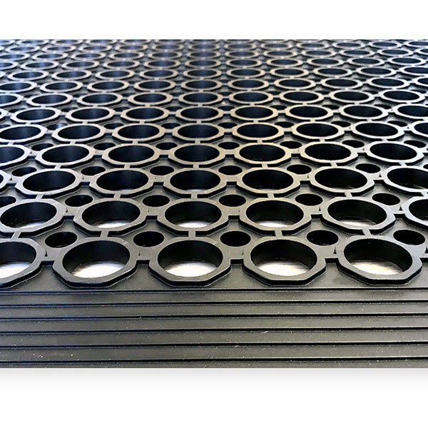 Ergomat Sweden Industrimåtte Ergomat Ringo 0,90x1,50 m Sort – Industrimåtter (billede 2)