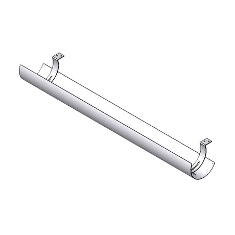 Kabelholder Halfpipe til bord, Hvid 1150 mm