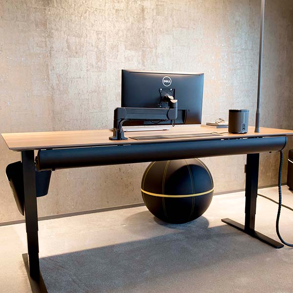 Kabelholder Halfpipe til bord, Sort 1700 mm – image 4