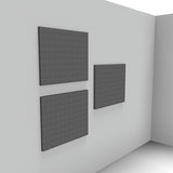 Lydabsorbent Sound Off EcoSUND Væg, 800x800x50 mm Grå, uden tekstil – image 1