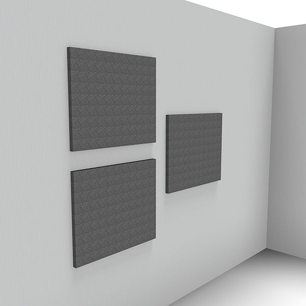 Lydabsorbent Sound Off EcoSUND Væg, 800x800x50 mm Grå, uden tekstil