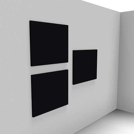 Lydabsorbent Sound Off EcoSUND Væg, 1000x1000x50 mm Sort, uden tekstil