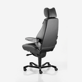 Kontorstol KAB Seating Controller, White-Line Sort fighter inkl. armlæn og nakkestøtte – image 7