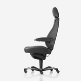 Kontorstol KAB Seating Controller, White-Line Sort fighter inkl. armlæn og nakkestøtte – image 8