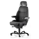 Kontorstol KAB Seating Executive, ACS White-Line Sort fighter – image 2