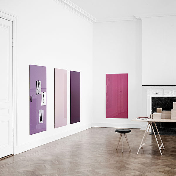 Glastavle Mood Wall, 500x1500 mm, Ren hvid – image 3