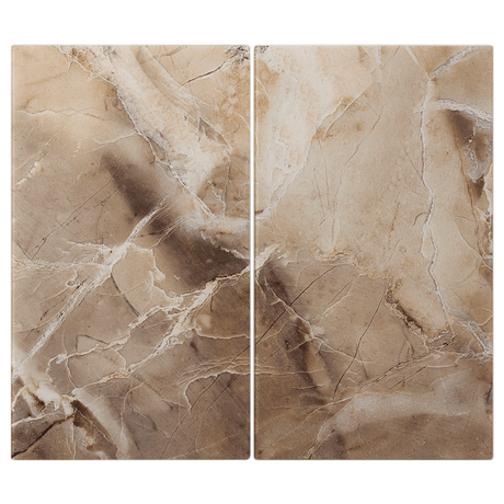 Skærebrætter i hærdet glas, Beige marmor