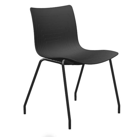 Ergoff Stol 5 Waves Sort – Konferencemøbler (billede 1)