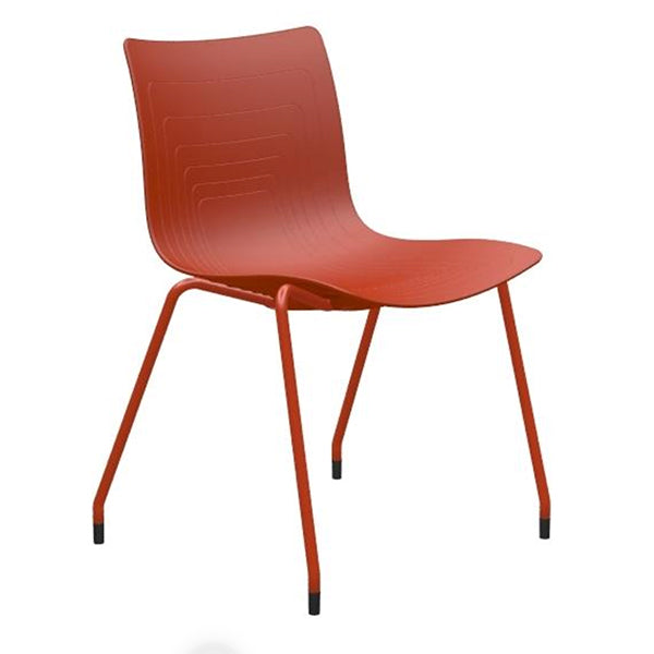 Ergoff Stol 5 Waves Rød – Konferencemøbler (billede 1)