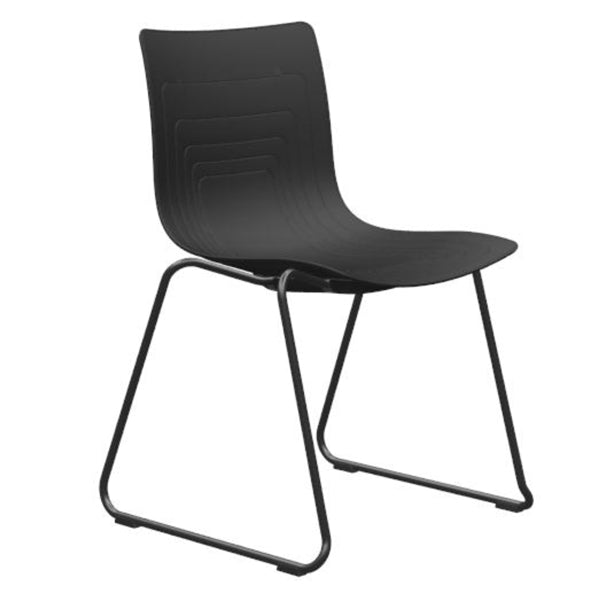 Ergoff Stol 5 Waves Sort Meder – Konferencemøbler (billede 1)