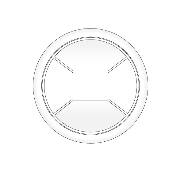 Kabelgennemføring Ø88 mm, Hvid – image 3