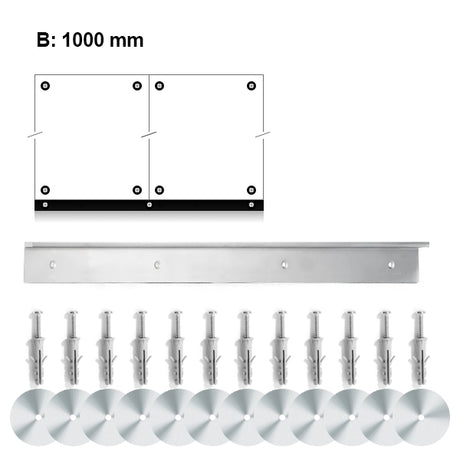 Vægkit til montering af skabs bredde 1000mm