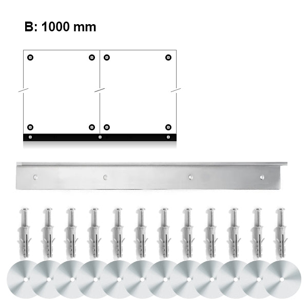 Vægkit til montering af skabs bredde 1000mm