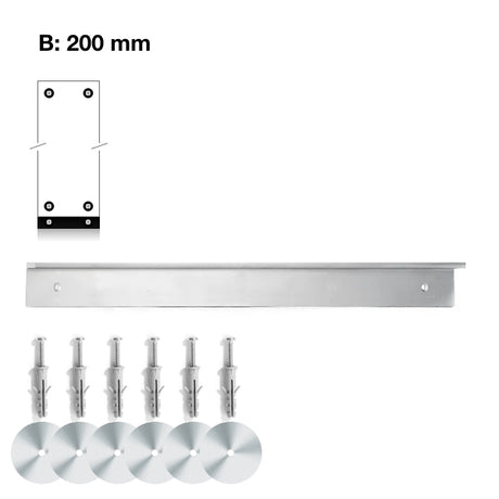 Vægkit til montering af skabs bredde 200mm