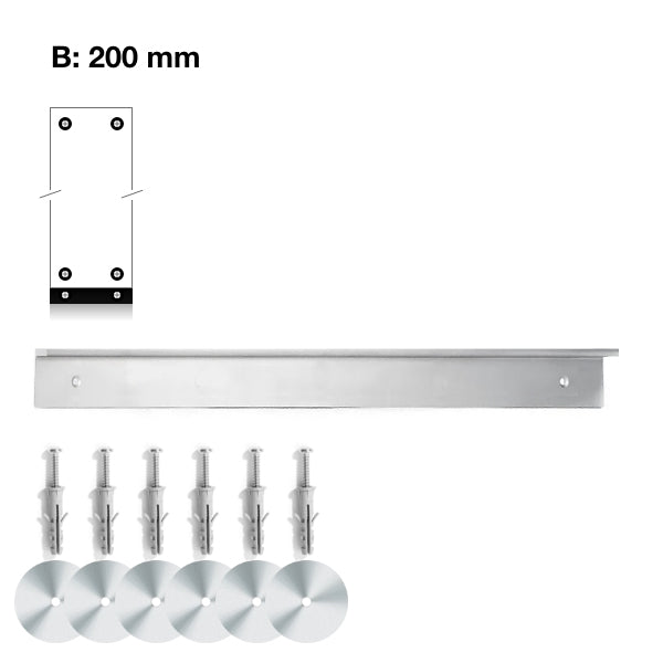 Vægkit til montering af skabs bredde 200mm – image 1